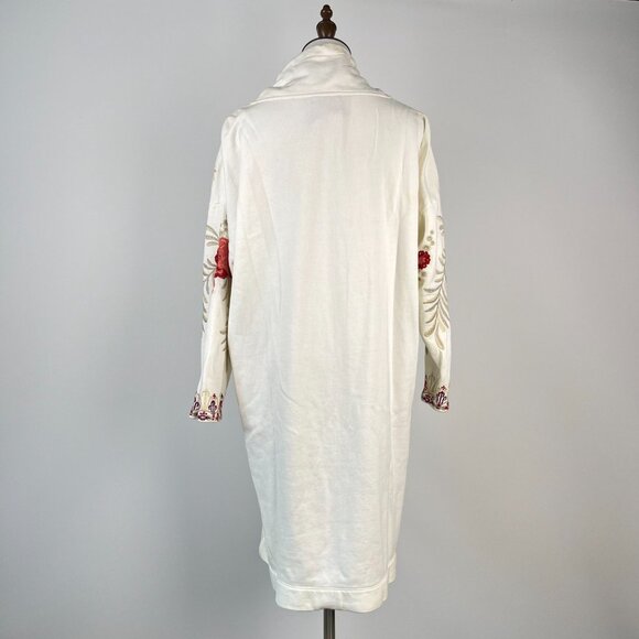 NWOT Johnny Was Sweater Dress Pullover Embroidered Floral High Neck Size S - Picture 6 of 13